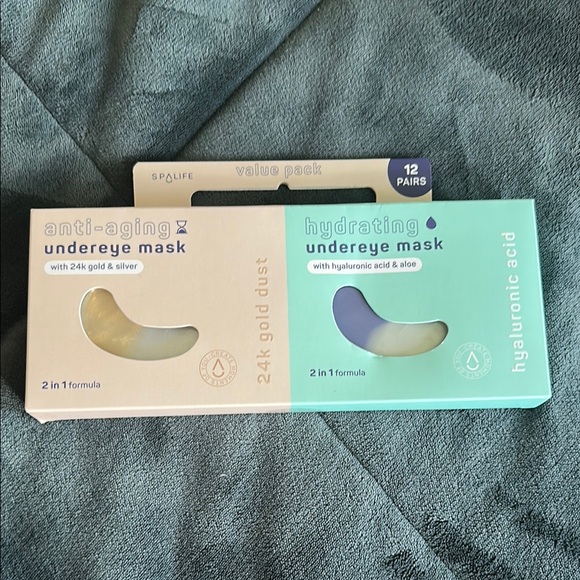 Spalife Undereye Mask Set - 24K gold & silver, hyaluronic acid & aloe 12 pairs - Picture 1 of 5